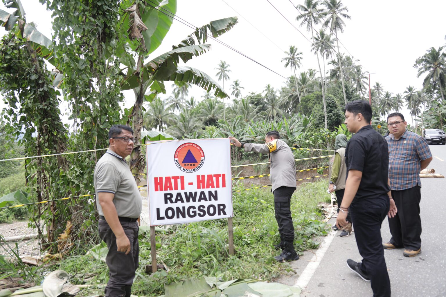 Abdullah Mokoginta tinjau lokasi banjir dan tanah longsor, ambil tindakan cepat tangani bencana alam