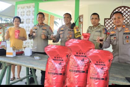Kapolres Kotamobagu dukung produk kopi Moanok Arabika Blend, kopi UMKM lokal siap Go Internasional