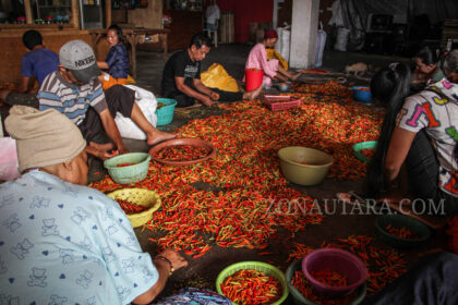 FOTO: Suasana perdagangan di Pasar Bersehati Manado