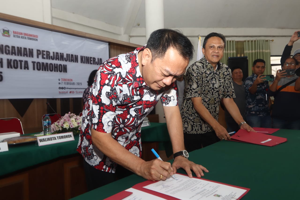 Teken kerjasama dengan Kepala OPD, Caroll Senduk harap berdampak positif bagi masyarakat Tomohon