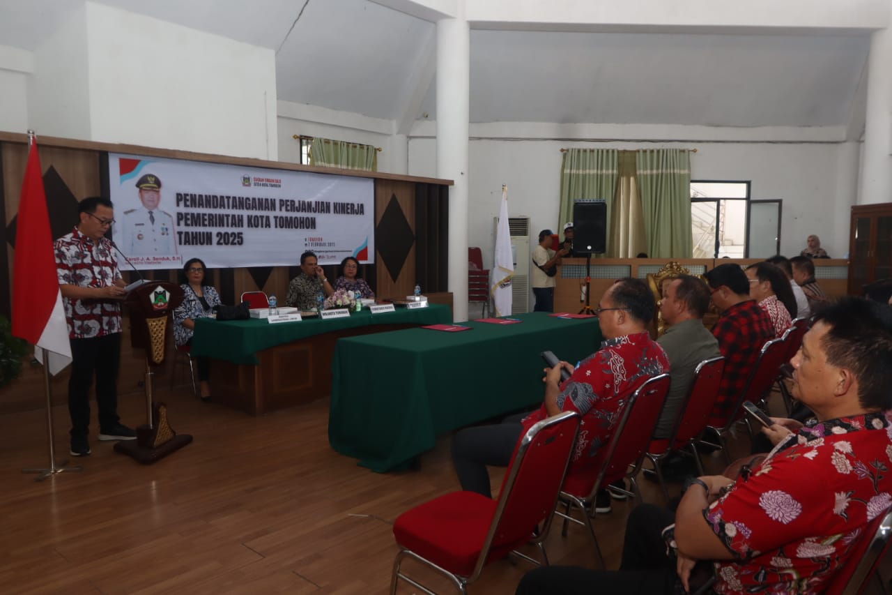 Teken kerjasama dengan Kepala OPD, Caroll Senduk harap berdampak positif bagi masyarakat Tomohon