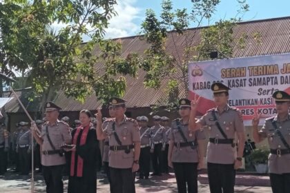 Polres Kotamobagu gelar sertijab, Kapolres berharap pejabat baru cepat beradaptasi