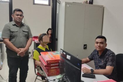 Polsek Kotamobagu limpahkan tersangka penadahan objek fidusia ke Kejaksaan