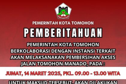 Pohon berpotensi tumbang di jalur Tomohon-Manado akan dibersihkan