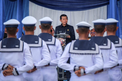 FOTO: Wagub Sulut hadiri pelantikan 100 prajurit Tamtama TNI AL di Manado