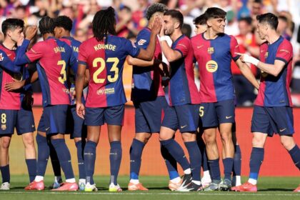 Ulasan sepakbola Eropa: Barcelona memperpanjang rekor tidak terkalahkan hingga 20 pertandingan.