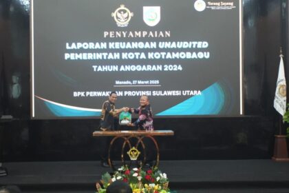 Wali Kota Kotamobagu serahkan LKPD Tahun Anggaran 2024 Unaudited ke BPK-RI