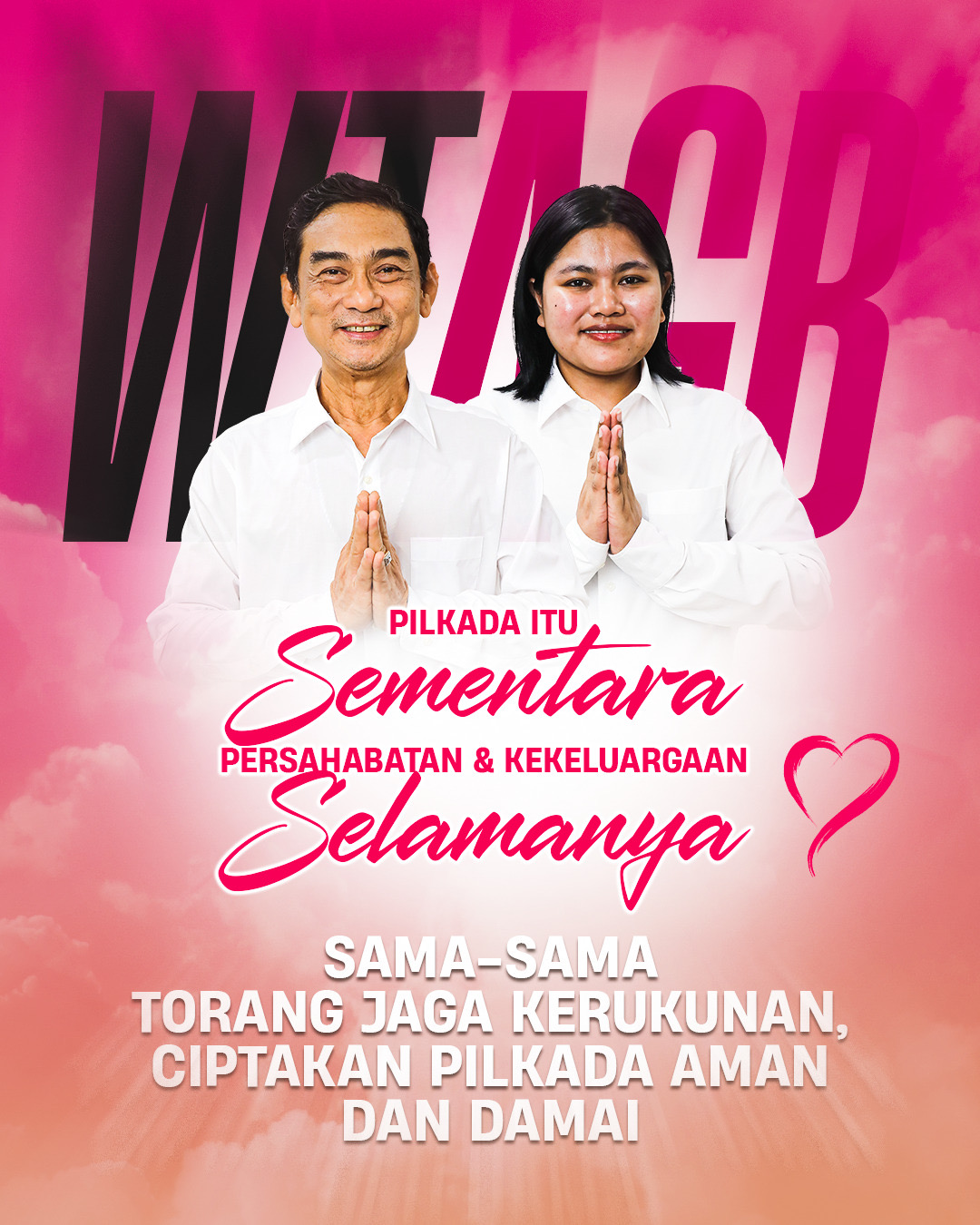 Welly Titah – Anisya Bambungan Imbau Warga Jaga Kerukunan dan Kedamaian Jelang PSU di Kecamatan Essang