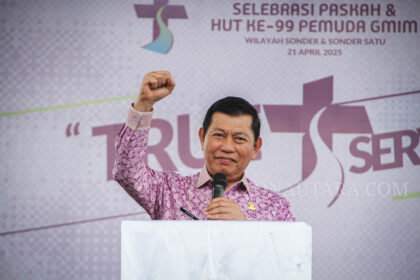 Wagub Victor Mailangkay hadiri selebrasi Paskah dan HUT ke-99 pemuda GMIM