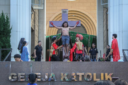 FOTO: Visualisasi prosesi via dolorosa di Manado