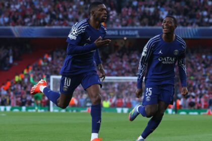 Liga Champions seperti yang terjadi: Dembélé membawa kemenangan pada leg pertama untuk PSG