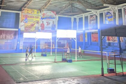 Dampak tarif naik, lapangan badminton di gedung Korpri Kotamobagu sepi peminat