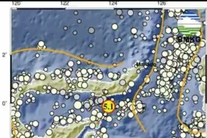 Gempa Magnitudo 5,1 guncang Bolaang Uki, Sulut, tidak berpotensi tsunami