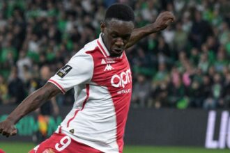 Penyerang Amerika Serikat, Folarin Balogun, mencetak gol dalam pertandingan pertamanya bersama Monaco sejak mengalami cedera.
