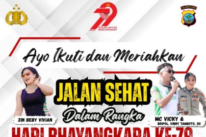 Meriahkan Jalan Sehat Polres Kotamobagu dalam rangka Hari Bhayangkara ke-79, terbuka untuk umum!