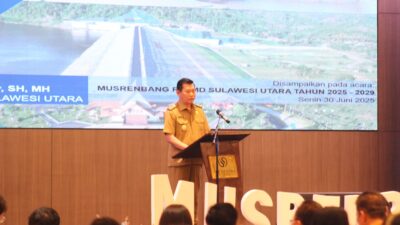 Victor Mailangkay paparkan capaian positif pembangunan daerah saat membuka Musrenbang RPJMD Sulut 2025–2029