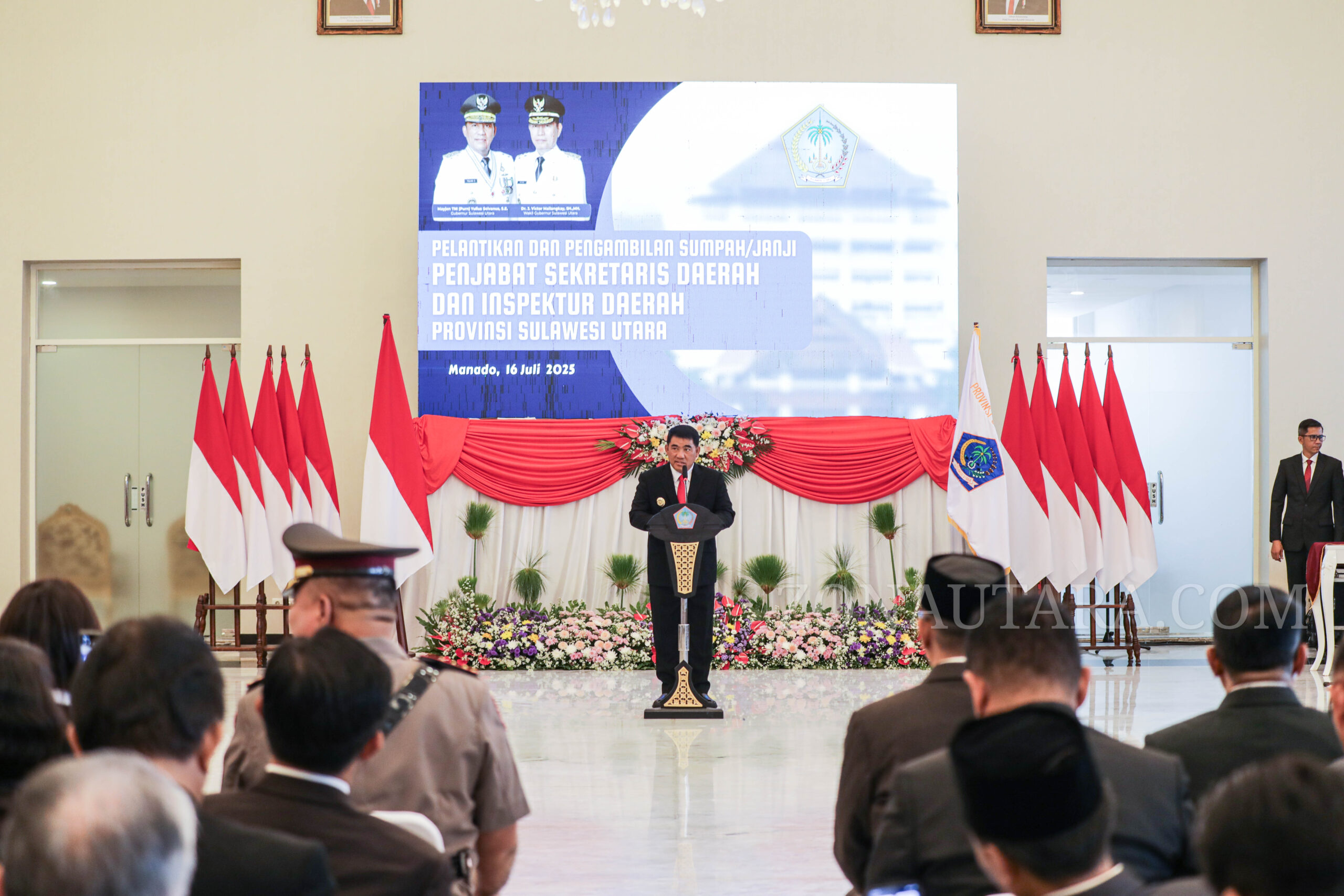 FOTO: Gubernur Sulut lantik Pj Sekprov dan Kepala Inspektorat Daerah