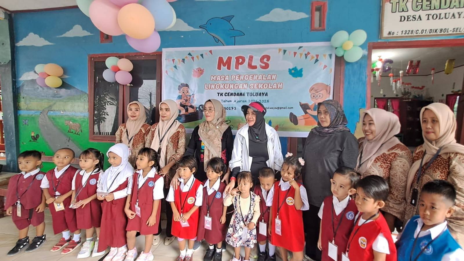 Bunda PAUD Bolsel dan Disdikbud dampingi MPLS di TK Cendana, Rante: Bentuk karakter sejak dini