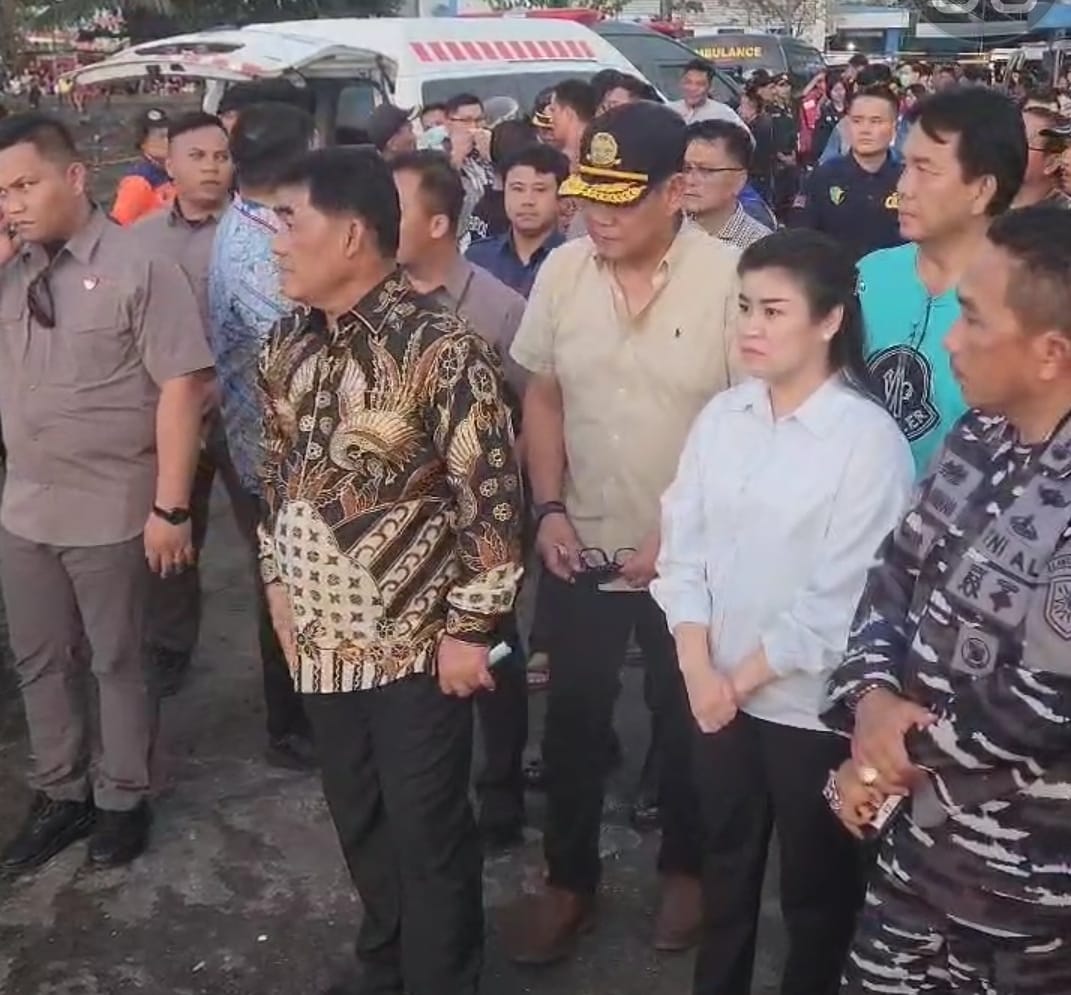 Bupati Sitaro Chyntia Ingrid Kalangit pantau langsung di Pelabuhan Manado pasca insiden KM Barcelona VA