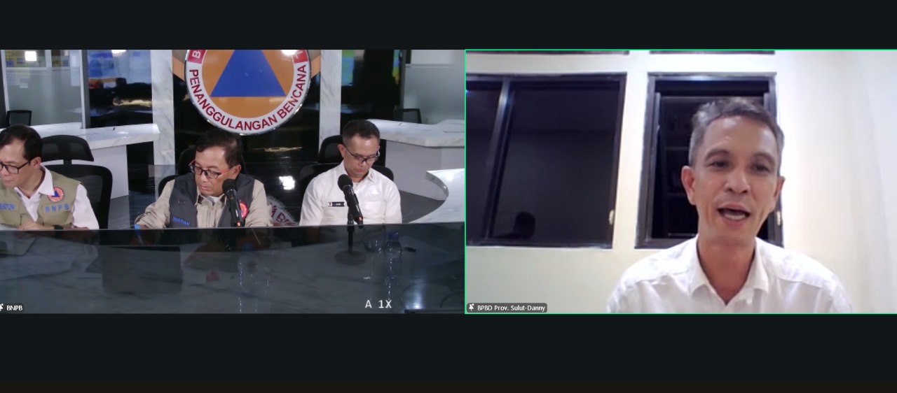 BPBD Sulut dan Talaud ikuti rapat evaluasi potensi tsunami bersama BNPB