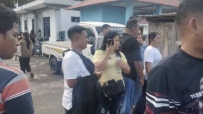 Komisioner KPU Talaud, Jein Palandung selamat dari musibah kebakaran KM Barcelona Va 8 km barcelona