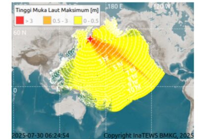 Waspada tsunami, BNPB minta kosongkan wilayah teluk di 5 provinsi