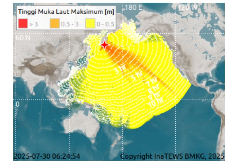 Basarnas Manado pantau situasi di Talaud pasca peringatan tsunami gempa besar Rusia 8.6 SR