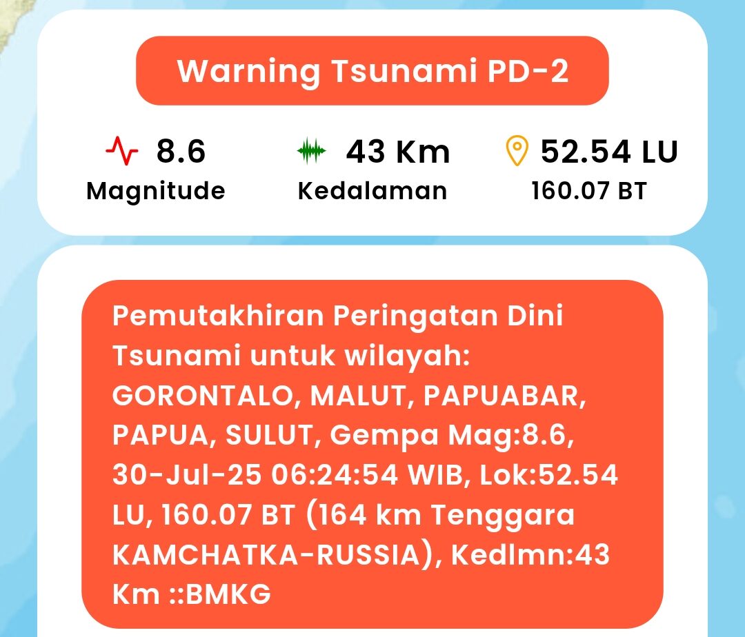 Belum ada kenaikan air laut, warga Talaud akui belum terima info peringatan tsunami gempa Rusia