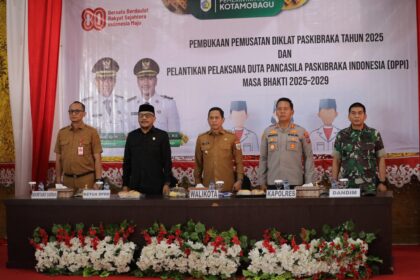 Wali Kota Kotamobagu buka Diklat Paskibraka dan lantik pelaksana Duta Pancasila