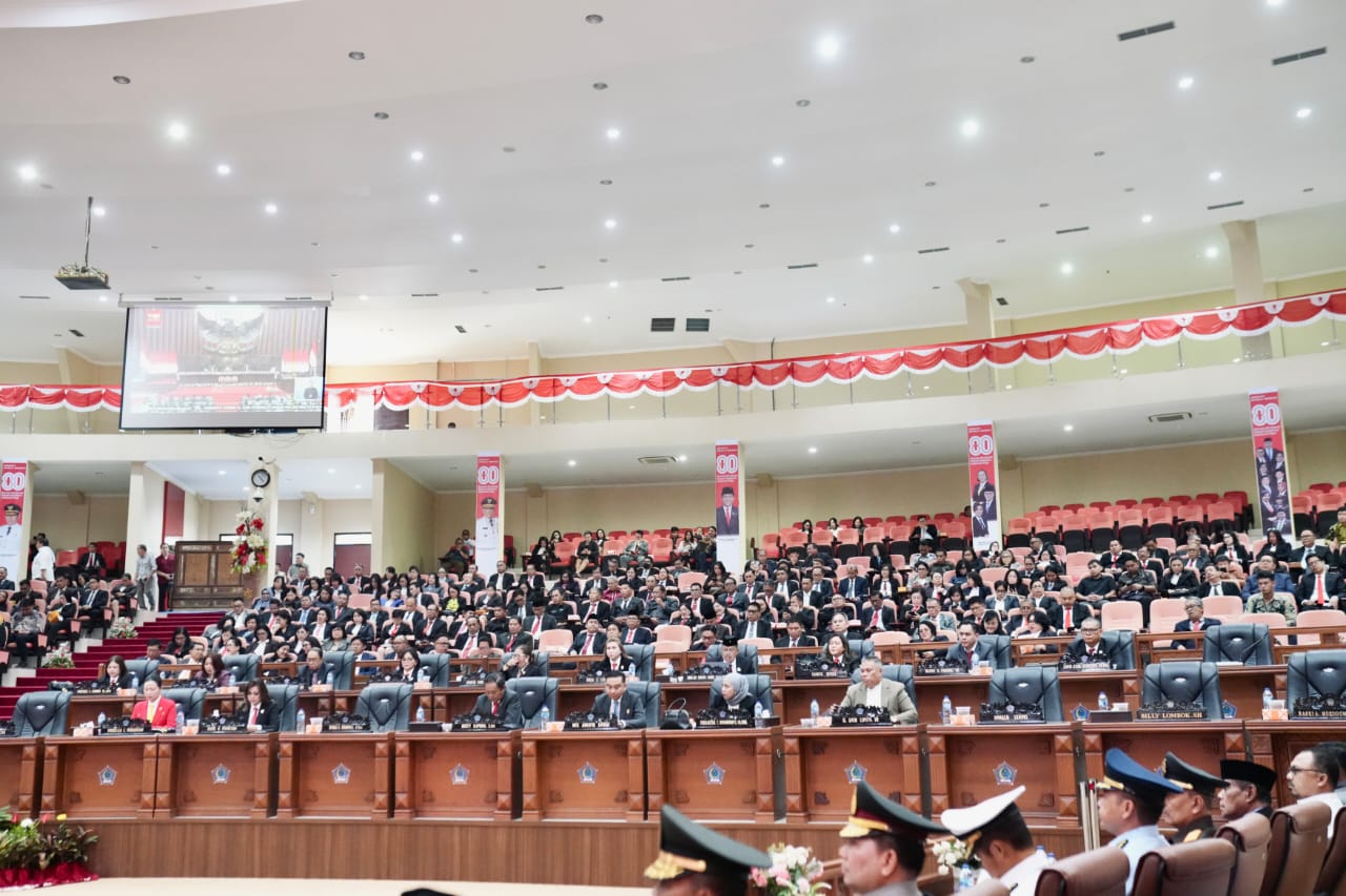DPRD Sulut ikuti Sidang Tahunan MPR RI, dengarkan Pidato Presiden jelang HUT ke-80 RI
