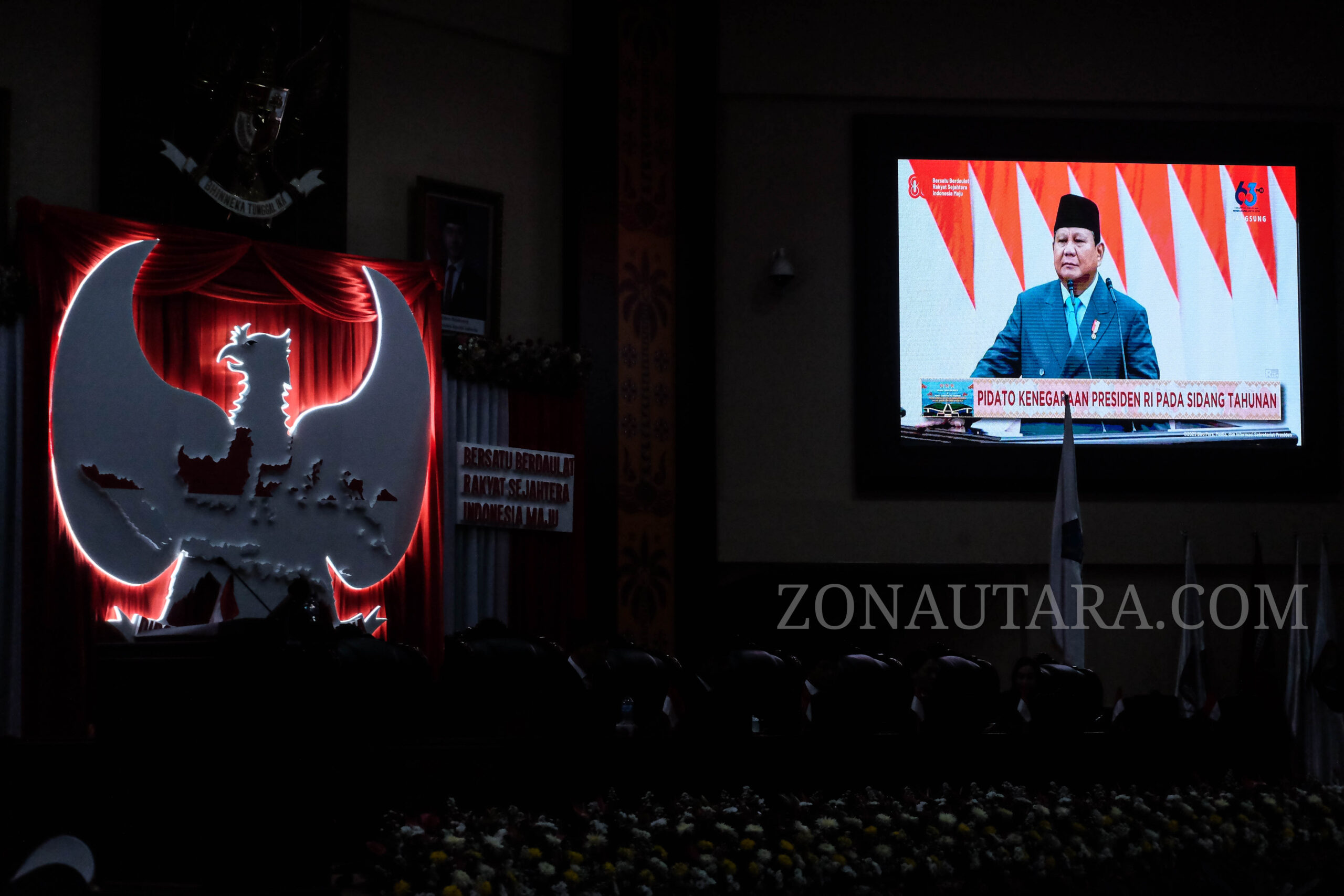 FOTO: Gubernur dan Wagub Sulut ikut saksikan Pidato Kenegaraan Presiden