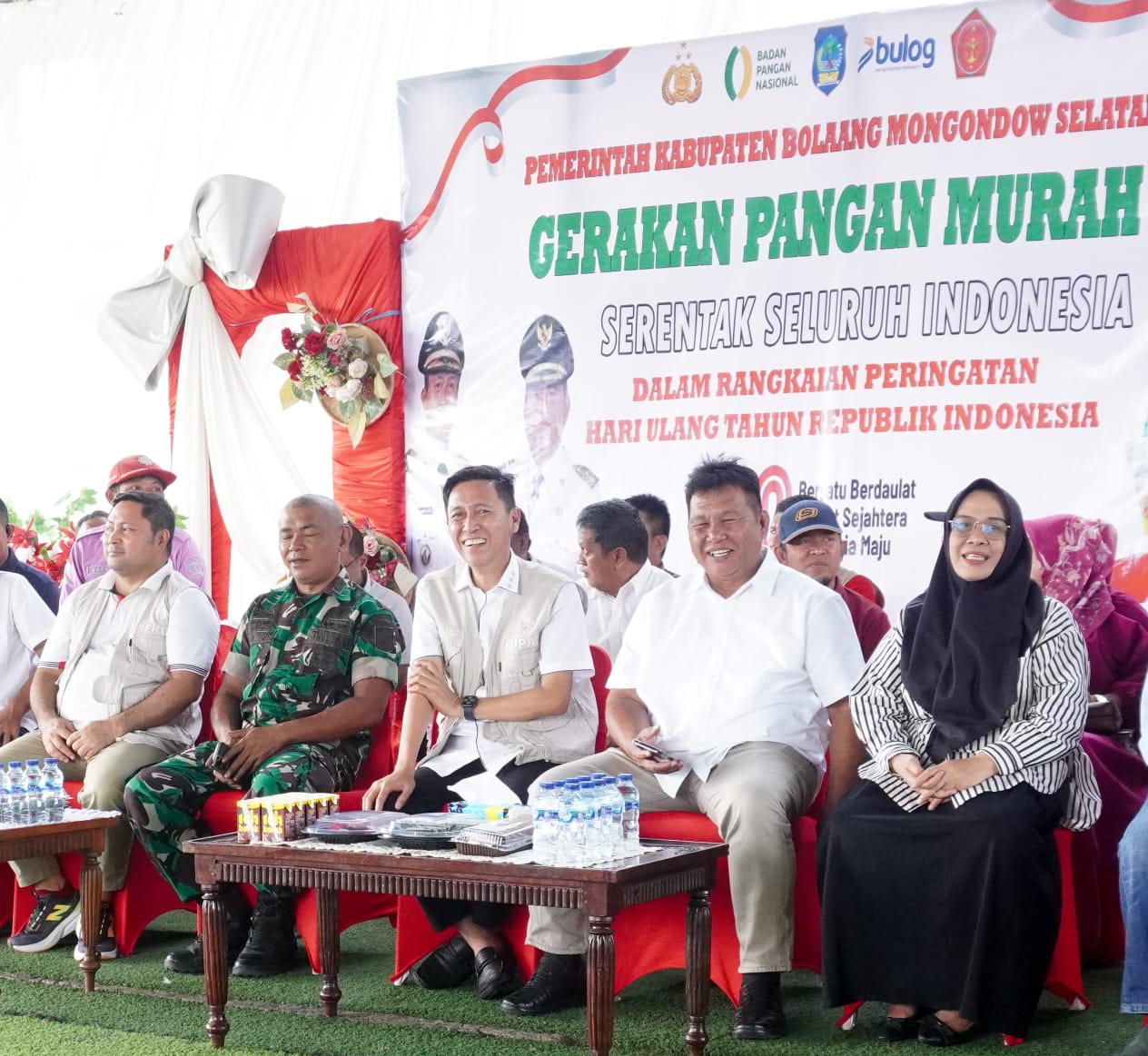 Tekan inflasi dan dukung daya beli, Iskandar-Deddy bikin kejutan di GPM Bolsel, beras SPHP disubsidi