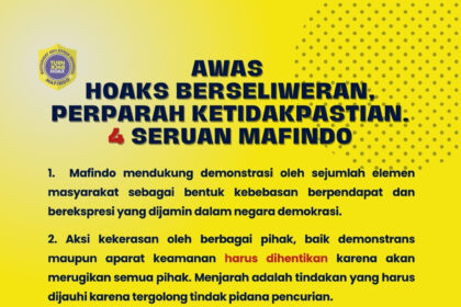 Mafindo ingatkan bahaya hoaks dan deepfake di tengah gelombang demonstrasi