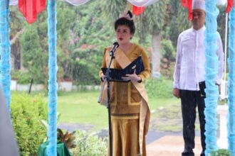 Diguyur hujan saat upacara, Bupati Sitaro punya harapan khusus di HUT Provinsi Sulawesi Utara