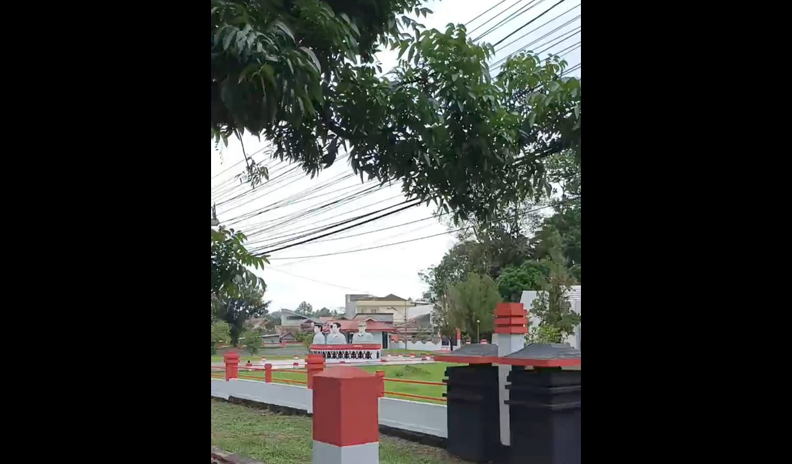 Situasi di TMP Manado masih lengang, aparat terlihat sudah siap siaga