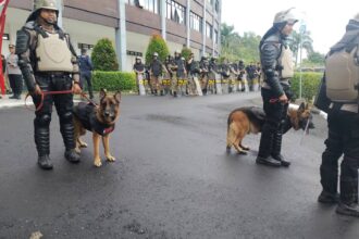 DPRD Sulut dijaga ketat aparat kerahkan anjing pelacak