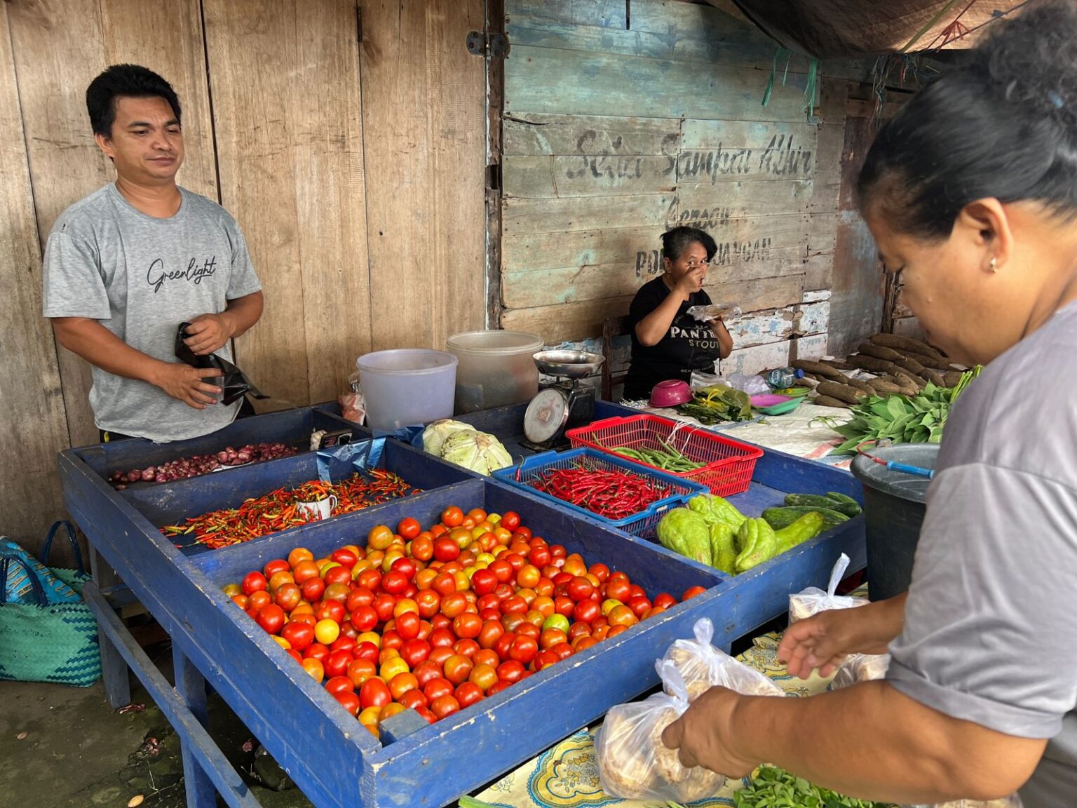 Situasi di pasar tradisional gambarkan Sitaro rentan terkena krisis pangan