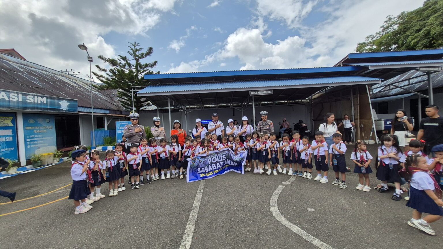 TK Adven Pinasungkulan antusias ikuti edukasi kreatif Sat Lantas Polres Kotamobagu