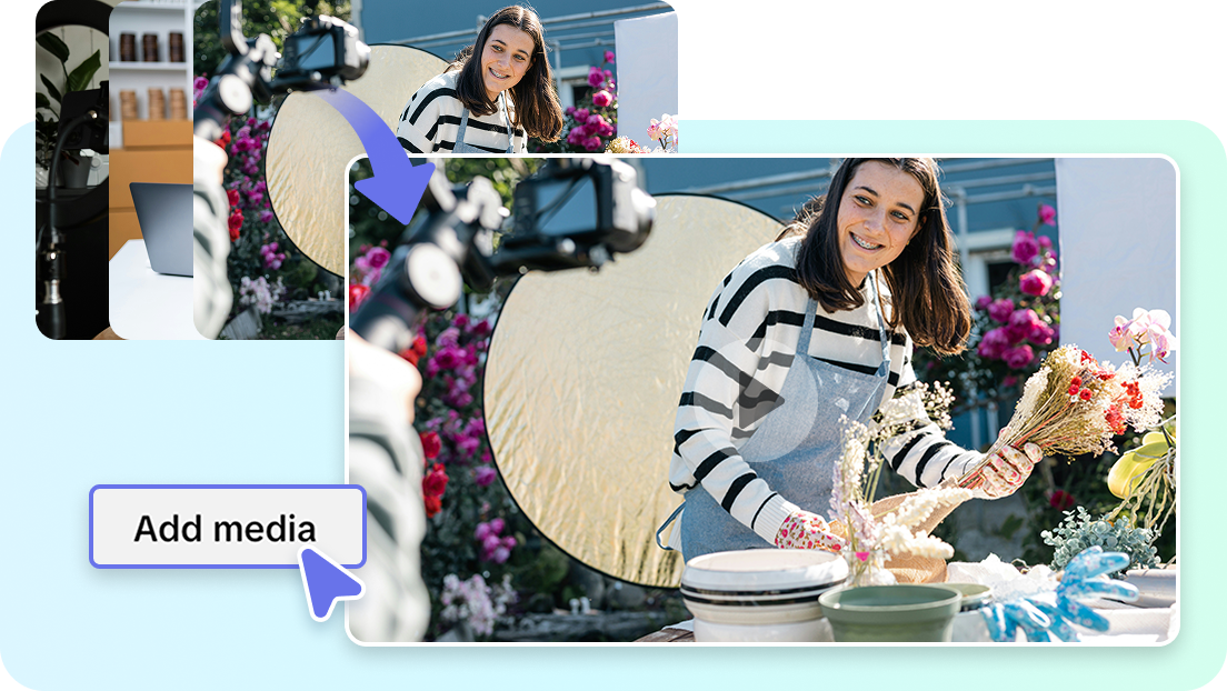 Tambahkan efek lens flare dengan foto jadi video AI gratis 18 ai