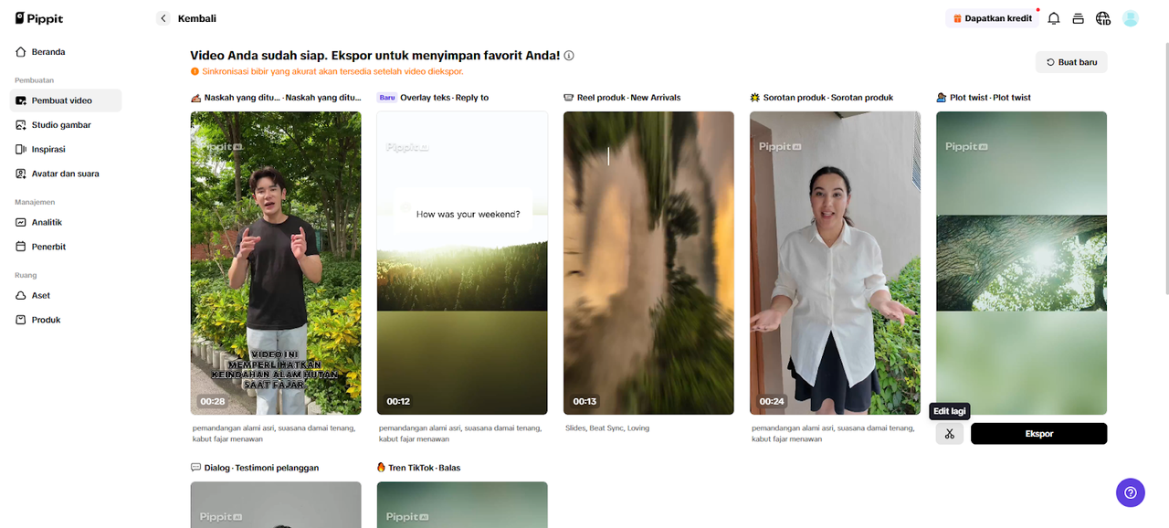 Tambahkan efek lens flare dengan foto jadi video AI gratis 22 ai