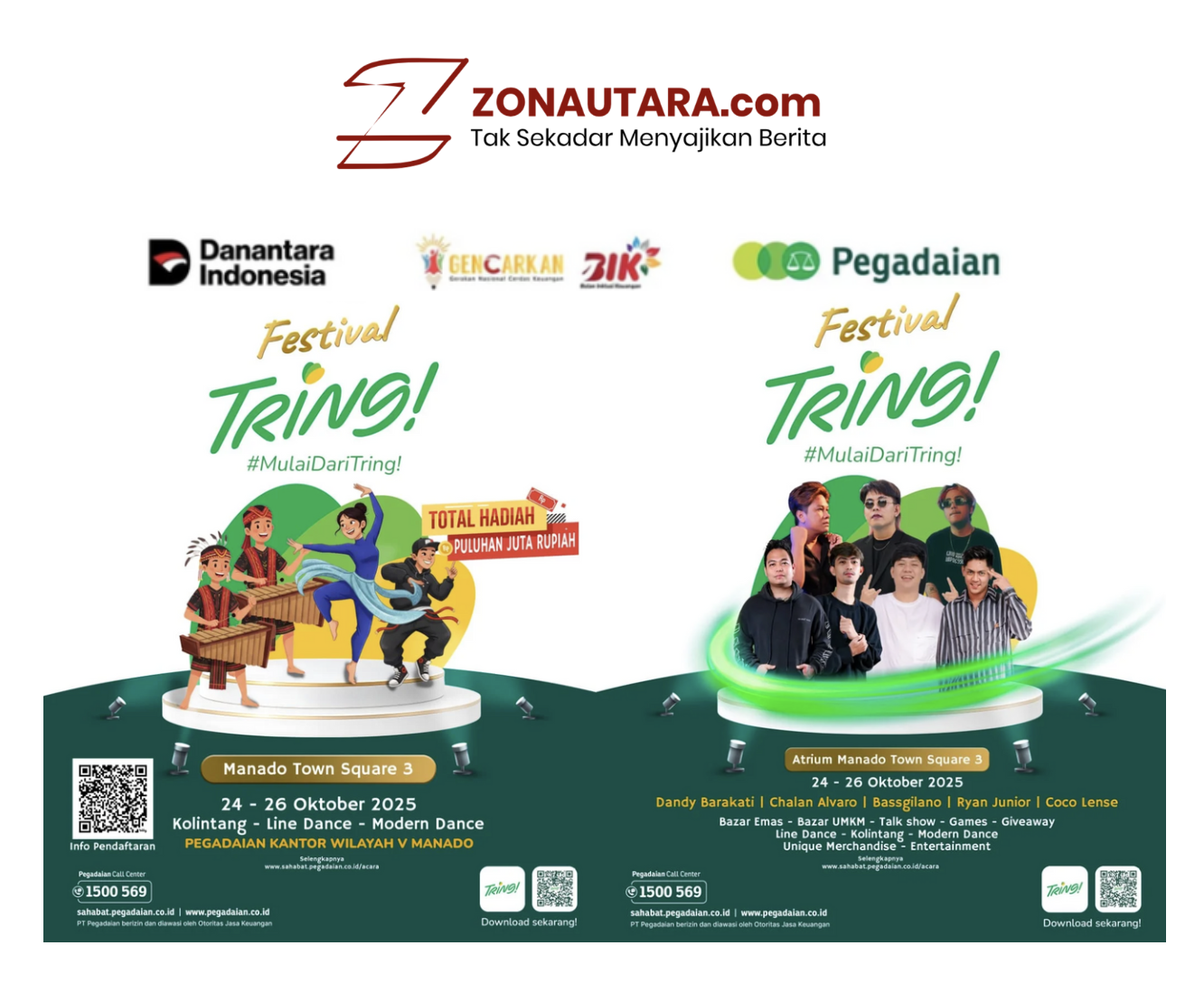 Luncurkan platform digital Tring! Pegadaian Manado ajak ramaikan festival di Manado Town Square 3
