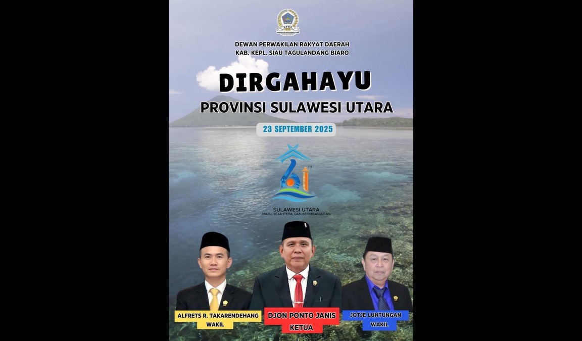 DPRD Sitaro tegaskan dukungan untuk majukan Sulawesi Utara di usia ke-61