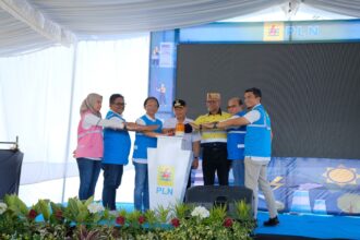 Peresmian pengoperasian pasokan listrik sebesar 30 juta VA untuk PT Gorontalo Sejahtera Mining (Foto: PLN)