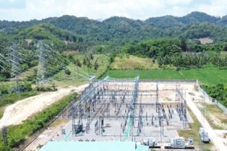 Tampilan Gardu Induk Marisa bertegangan 150 kilovolt milik PLN (Foto: PLN)