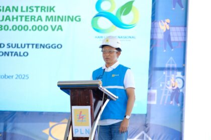 Direktur Retail dan Niaga PLN, Adi Priyanto mengapresiasi PT GSM yang mempercayakan PLN sebagai penyedia listrik (Foto: PLN)