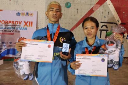 Panjat Tebing Sitaro gemilang di Porprov Sulut XII 2025, sabet emas kedua dan loloskan empat finalis 