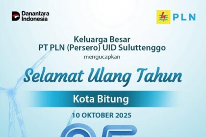 PLN sampaikan ucapan HUT ke-35 untuk Kota Bitung