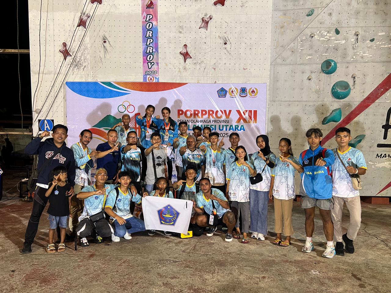 Sitaro borong lima medali di hari pertama Porprov Sulut, Panjat tebing sumbang emas