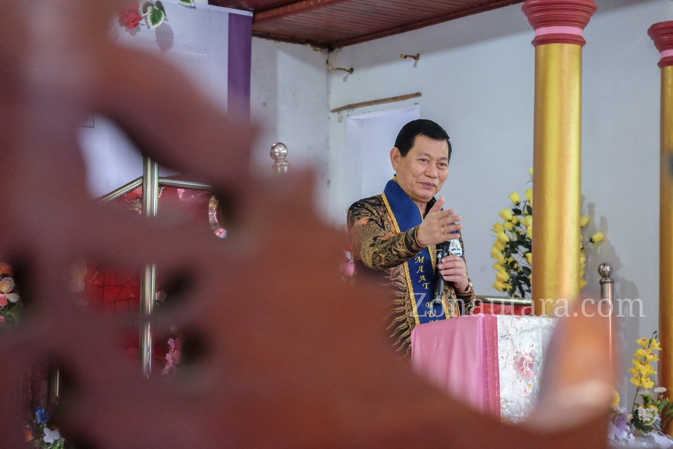 FOTO: Kehadiran Wagub Sulut di ibadah Sabat Pertemuan GMAHK se-Sitaro