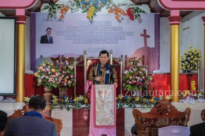 FOTO: Kehadiran Wagub Sulut di ibadah Sabat Pertemuan GMAHK se-Sitaro